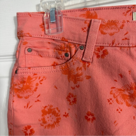Levi's Perfectly Slimming 512 Straight Leg jeans, pink/orange, floral, spring - Picture 11 of 16